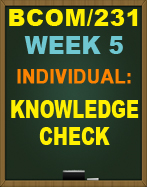 BCOM/231 WEEK 1 PERSONAL AND ORGANIZATIONAL CREDIBILITY
