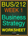 BUS/212 WEEK 1 Apply: Business Strategies Scenario