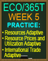 ECO/365T Resources Adaptive, Resource Prices and Utilization Adaptive, International Trade Adaptive