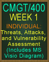 CMGT/400 Threats, Attacks, and Vulnerability Assessment