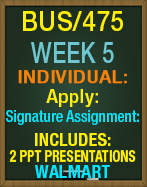 BUS/475T WEEK 5 Contingency Plan and Executive Presentation: WALMART