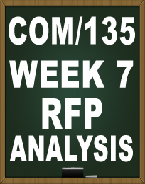 COM135 WEEK 7 RFP ANALYSIS TUTORIAL
