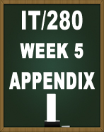 IT280 APPENDIX I