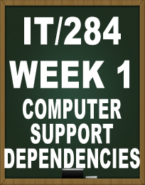 IT284 WEEK 1 COMPUTER SUPPORT DEPENDENCIES