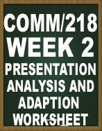 COMM218 PRESENTATION ANALYSIS