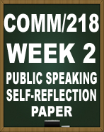 COMM218 PUBLIC SPEAKING