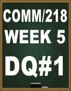 COMM218 WEEK 5