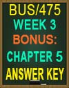 BUS/475T WEEK Chapter 5 Quiz