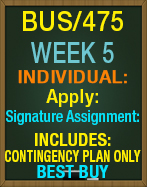 BUS/475T WEEK 5 Contingency Plan and Executive Presentation: BEST BUY
