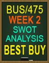 BUS/475T WEEK 2 SWOT Analysis: BEST BUY