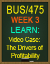 BUS/475T Week 3 The Drivers of Profitability