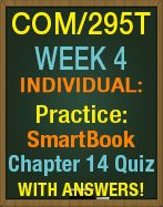 COM/295T Smartbook: Chapter 14 Quiz