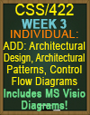 CSS/422 Architectural Design, Architectural Patterns, Control Flow Diagram