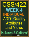 CSS/422 ADD: Quality Attributes and Views