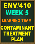 ENV/410 Contaminant Treatment Plan