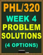 PHL/320 PROBLEM SOLUTIONS