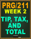 PRG/211 Tip Tax and Total