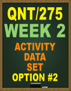 QNT/275 WEEK 2 ACTIVITY DATA SET LITTLETOWN CAFE