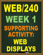WEB/240 WEEK 1