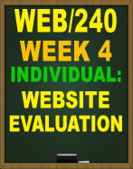 WEB/240 WEEK 4 WEBSITE DESIGN AND DEVELOPMENT PART 3