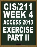 IT206 EXCEL EXERCISE PART II